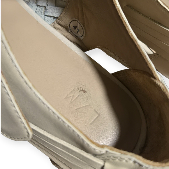 Lauren Manoogian Beige Cream Mesa Woven Sandals EU 41 US 10.5 to 11 - Picture 8 of 9